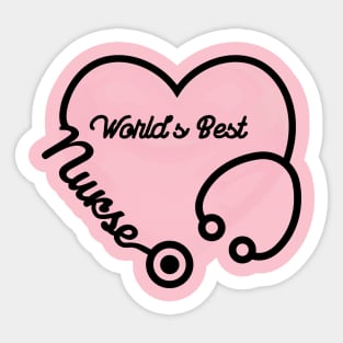 WORLD'S BEST NURSE Sticker